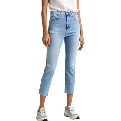 PL204690PF3 Pepe Jeans Damskie dżinsy Slim Uhw 7/8, niebieskie (Denim-PF3), 32W, Niebieski (denim-pf3), 32W PL204690PF3 Pepe Jeans Damskie dżinsy Slim Uhw 7/8, niebieskie (Denim-PF3), 32W, Niebieski (denim-pf3), 32W