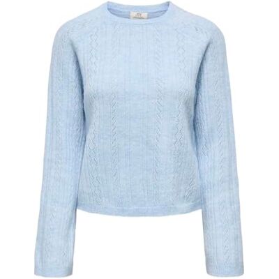 15363299-4989009 Jdy april Life L/S okrągły dekolt sweter KNT, Cashmere Blue, XS 15363299-4989009 Jdy april Life L/S okrągły dekolt sweter KNT, Cashmere Blue, XS