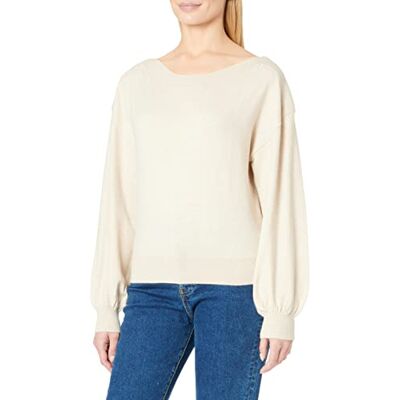 15236051 ONLY Damski sweter Onlcozy L/S Ex KNT dzianinowy, pumeks kamień/szczegół: Melange, M, Pumeks kamień/szczegół: melanż, M 15236051 ONLY Damski sweter Onlcozy L/S Ex KNT dzianinowy, pumeks kamień/szczegół: Melange, M, Pumeks kamień/szczegół: melanż, M