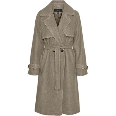 10319995 VMPOPMILEY LONG COAT, Silver Mink/Szczegóły: Melange, S 10319995 VMPOPMILEY LONG COAT, Silver Mink/Szczegóły: Melange, S