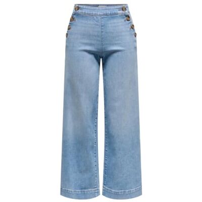 15353959-4813364 ONLY Onlmadison Hw Button Wide DNM Gen223Noos, jasnoniebieski (light blue denim), 30W / 32L 15353959-4813364 ONLY Onlmadison Hw Button Wide DNM Gen223Noos, jasnoniebieski (light blue denim), 30W / 32L