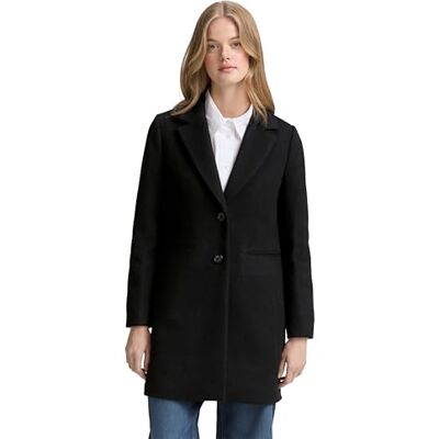 1046689 TOM TAILOR Denim Płaszcz damski, 14482 – Deep Black, XS 1046689 TOM TAILOR Denim Płaszcz damski, 14482 – Deep Black, XS