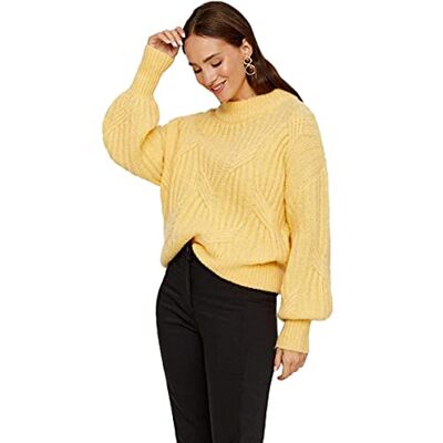 26016438 YAS Yaspixie Ls Knit sweter damski, Wielokolorowy (Golden Haze Golden Haze), XS 26016438 YAS Yaspixie Ls Knit sweter damski, Wielokolorowy (Golden Haze Golden Haze), XS