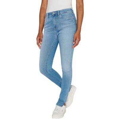 PL204584MI6 Pepe Jeans Damskie dżinsy skinny Hw, niebieskie (Denim-MI6), 24W / 32L, Niebieski (Denim-mi6), 24W / 32L PL204584MI6 Pepe Jeans Damskie dżinsy skinny Hw, niebieskie (Denim-MI6), 24W / 32L, Niebieski (Denim-mi6), 24W / 32L