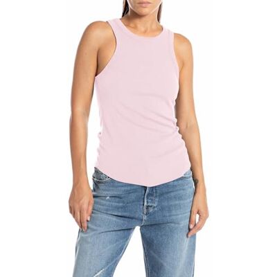 W3003A.000.23687G Replay Damski podkoszulek Rib Tank Top, 066 Bubble Pink, M W3003A.000.23687G Replay Damski podkoszulek Rib Tank Top, 066 Bubble Pink, M