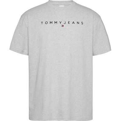 DM0DM20744PJ4XL Tommy Jeans Męska koszulka TJM REG Linear Logo TEE EXT DM0DM20744PJ4005 S/S, szara (srebrno-szara), XL, Szary (srebrno-szary), XL DM0DM20744PJ4XL Tommy Jeans Męska koszulka TJM REG Linear Logo TEE EXT DM0DM20744PJ4005 S/S, szara (srebrno-szara), XL, Szary (srebrno-szary), XL