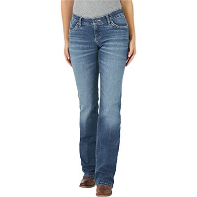 WRS40DS Wrangler Retro Mae Mid Rise Stretch Boot Cut Jean, dżinsy damskie, Scarlett, 9-34 WRS40DS Wrangler Retro Mae Mid Rise Stretch Boot Cut Jean, dżinsy damskie, Scarlett, 9-34