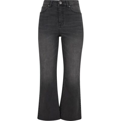 TB7103 Urban Classics Damskie spodnie jeansowe damskie Cropped Flared Denim Pants, Slim Fit Jeans dla kobiet, elastyczne d?insy, obcis?e d?insy, Black washed, 32 TB7103 Urban Classics Damskie spodnie jeansowe damskie Cropped Flared Denim Pants, Slim Fit Jeans dla kobiet, elastyczne d?insy, obcis?e d?insy, Black washed, 32