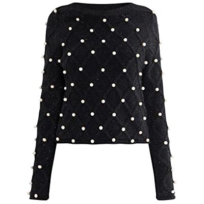 11025260-PA01 paino Damski sweter z dzianiny , czarny, XL/XXL, czarny, XL-XXL 11025260-PA01 paino Damski sweter z dzianiny , czarny, XL/XXL, czarny, XL-XXL