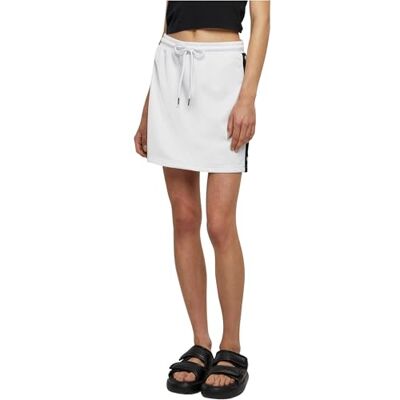 TB2624-00863 Urban Classics Damska spódnica damska Track Skirt, biały (Wht/Blk/Wht 00863), S TB2624-00863 Urban Classics Damska spódnica damska Track Skirt, biały (Wht/Blk/Wht 00863), S