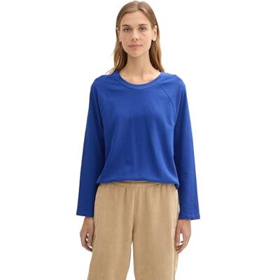1043080 TOM TAILOR Denim Damska koszulka z długim rękawem, 26529 – Anemone Blue, XS 1043080 TOM TAILOR Denim Damska koszulka z długim rękawem, 26529 – Anemone Blue, XS