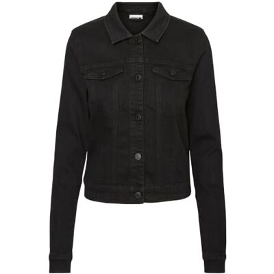 27001866-Black Noisy may Nmdebra L/S Black Wash Denim Jacket Noos kurtka dżinsowa, czarny (Black Black), M 27001866-Black Noisy may Nmdebra L/S Black Wash Denim Jacket Noos kurtka dżinsowa, czarny (Black Black), M