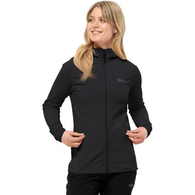 1710772_6000 Jack Wolfskin BAISELBERG HOODED FZ W, Kurtka polarowa Kobiety, black, XL 1710772_6000 Jack Wolfskin BAISELBERG HOODED FZ W, Kurtka polarowa Kobiety, black, XL