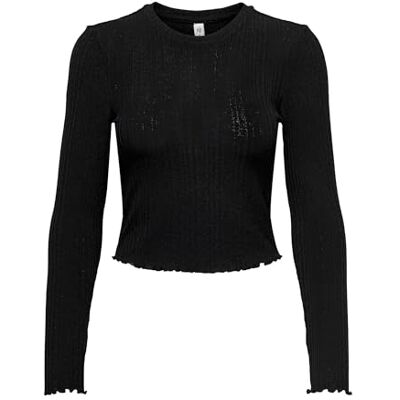 15299623 ONLY Top damski top Onlkiser, czarny, L 15299623 ONLY Top damski top Onlkiser, czarny, L