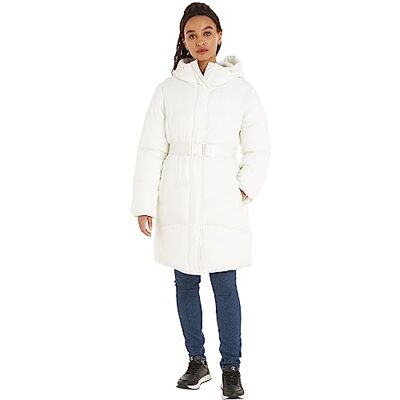 J20J221894 Calvin Klein Jeans Płaszcze damskie wyściełane, biały, L J20J221894 Calvin Klein Jeans Płaszcze damskie wyściełane, biały, L