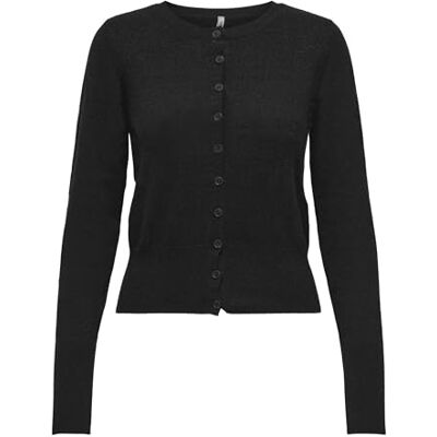 15361034-4958845 Onlama Life Ls Button Cc KNT kardigan, czarny, S 15361034-4958845 Onlama Life Ls Button Cc KNT kardigan, czarny, S