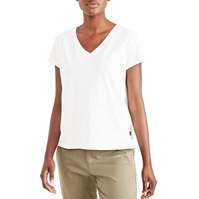 A1759-0000 Dockers Damska koszulka z dekoltem w serek Ss Lucent White T-Shirt, M, Lucent White, M A1759-0000 Dockers Damska koszulka z dekoltem w serek Ss Lucent White T-Shirt, M, Lucent White, M