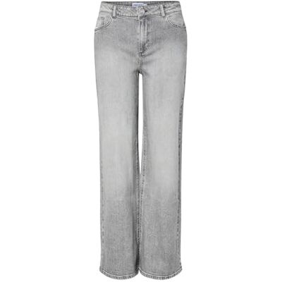 17159804-4826814 PIECES Pcsilke Mw Wide Jeans Mg Noos Bc, Medium Grey Denim, 30W / 32L 17159804-4826814 PIECES Pcsilke Mw Wide Jeans Mg Noos Bc, Medium Grey Denim, 30W / 32L