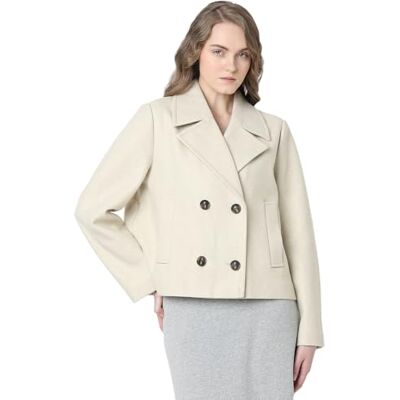 10300488_Oatmeal_1076353 VERO MODA Vmvincemia damska kurtka typu Boos, Oatmeal/szczegóły: melanż, XL 10300488_Oatmeal_1076353 VERO MODA Vmvincemia damska kurtka typu Boos, Oatmeal/szczegóły: melanż, XL