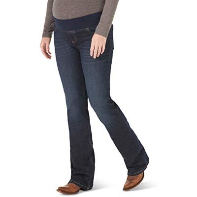 09MWZM1 Wrangler Damskie Western Mid Rise Stretch Boot Cut Jean, Denim, 0W x 32L 09MWZM1 Wrangler Damskie Western Mid Rise Stretch Boot Cut Jean, Denim, 0W x 32L