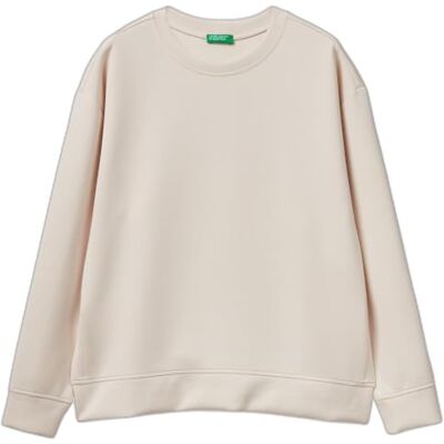 3Y2F3M07M United Colors of Benetton Damska bluza dresowa, Beżowy, S 3Y2F3M07M United Colors of Benetton Damska bluza dresowa, Beżowy, S