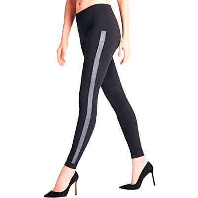 41267 FALKE Kobiety Legginsy Clean Intensity W Le Kryjący półprzezroczyste z wzorem 1 Para, Czarny Black 3009, XL 46-48 41267 FALKE Kobiety Legginsy Clean Intensity W Le Kryjący półprzezroczyste z wzorem 1 Para, Czarny Black 3009, XL 46-48