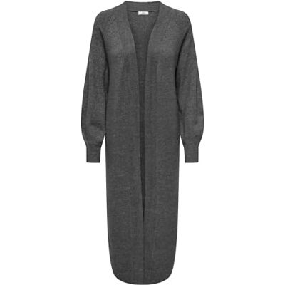 15302314-4376966 JdY Jdyrue Long Rue Life L/S długi kardigan z dzianiny, ciemnoszary melanż, XL damski, Ciemnoszary melanż, XL 15302314-4376966 JdY Jdyrue Long Rue Life L/S długi kardigan z dzianiny, ciemnoszary melanż, XL damski, Ciemnoszary melanż, XL