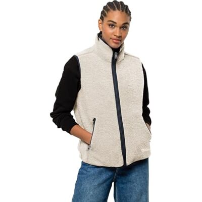 1710581_A0028 Jack Wolfskin High Curl Vest W, Kamizelka outdoorowa Kobiety, Panna Cotta, M 1710581_A0028 Jack Wolfskin High Curl Vest W, Kamizelka outdoorowa Kobiety, Panna Cotta, M