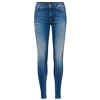 10227600 VERO MODA Dżinsy damskie Slim Fit VMLUX MR Slim RI310 NOOS, Spodnie, niebieski (medium blue denim), XXS x 30L 10227600 VERO MODA Dżinsy damskie Slim Fit VMLUX MR Slim RI310 NOOS, Spodnie, niebieski (medium blue denim), XXS x 30L