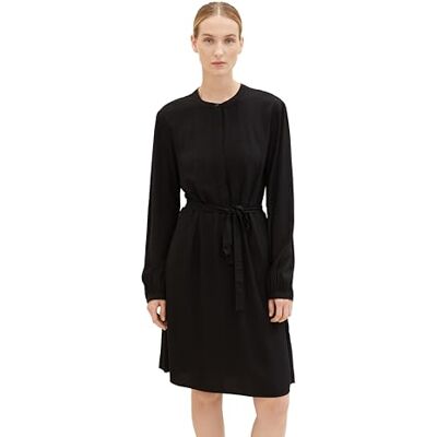 1039179 TOM TAILOR Sukienka damska, 14482 – Deep Black, 38 1039179 TOM TAILOR Sukienka damska, 14482 – Deep Black, 38