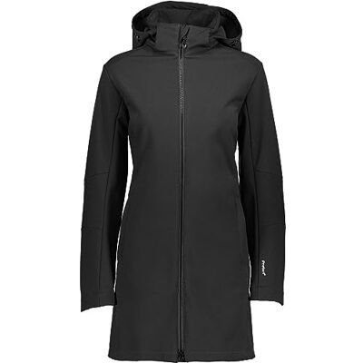 3A08326 CMP Damska parka z kapturem, czarna, XXXL 3A08326 CMP Damska parka z kapturem, czarna, XXXL