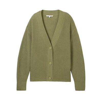 1043311 TOM TAILOR Denim Damski kardigan z dzianiny, 18938 – Greyish Green, XS 1043311 TOM TAILOR Denim Damski kardigan z dzianiny, 18938 – Greyish Green, XS