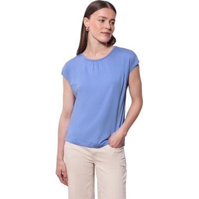 3226421 Street One Studio Damska koszulka basic z marszczeniem, Sunset Blue, 42 3226421 Street One Studio Damska koszulka basic z marszczeniem, Sunset Blue, 42