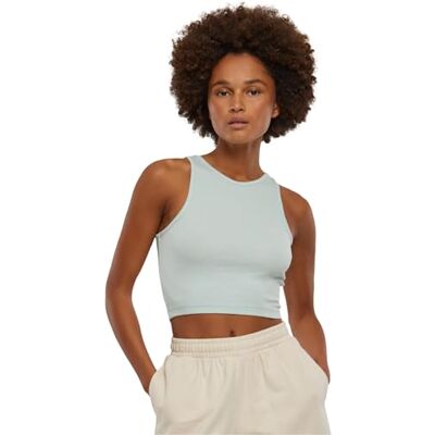TB1498-14067-0039 Urban Classics Damski top Cropped Rib Top, prążkowany top dla kobiet, krótki krój, krój slim fit, dostępny w wielu wariantach kolorystycznych, rozmiary XS-5XL, Mroźna mięta, 4XL TB1498-14067-0039 Urban Classics Damski top Cropped Rib Top, prążkowany top dla kobiet, krótki krój, krój slim fit, dostępny w wielu wariantach kolorystycznych, rozmiary XS-5XL, Mroźna mięta, 4XL