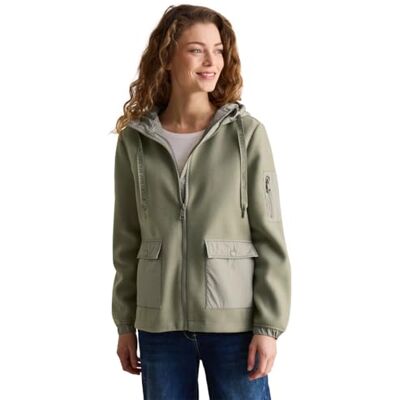 B202027 Cecil Damska kurtka z mieszanki strukturalnej, Smooth khaki, XXL B202027 Cecil Damska kurtka z mieszanki strukturalnej, Smooth khaki, XXL