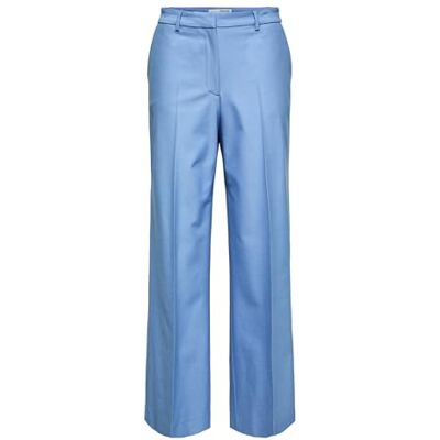 16089743 SELECTED FEMME SLFELIANA HW Wide Pant N NOOS damskie spodnie, Ultramarine/Szczegóły: melanż, 42W / 32L 16089743 SELECTED FEMME SLFELIANA HW Wide Pant N NOOS damskie spodnie, Ultramarine/Szczegóły: melanż, 42W / 32L