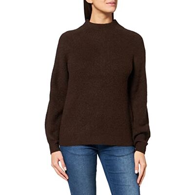 1028972 TOM TAILOR Damski Sweter ze stójką , 28343 Java Dark Brown Melange, S 1028972 TOM TAILOR Damski Sweter ze stójką , 28343 Java Dark Brown Melange, S
