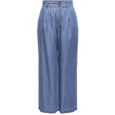 15344278-4709963 Onlbea Hw Wide Cropped DNM rok prod, niebieski (medium blue denim), XS / 32L 15344278-4709963 Onlbea Hw Wide Cropped DNM rok prod, niebieski (medium blue denim), XS / 32L