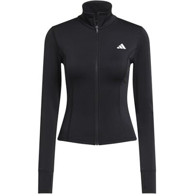 JM9185 adidas Kobiety Workout Essentials Zip Through Sweatshirt, black, XL JM9185 adidas Kobiety Workout Essentials Zip Through Sweatshirt, black, XL