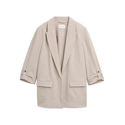 1048305 TOM TAILOR Damska marynarka, 38645 Taupe Black Structure, 46 1048305 TOM TAILOR Damska marynarka, 38645 Taupe Black Structure, 46