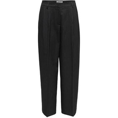 15349616-4769992 Onlreina Hw Pleat STR Pins Pant TLR, czarny, 46W / 32L 15349616-4769992 Onlreina Hw Pleat STR Pins Pant TLR, czarny, 46W / 32L