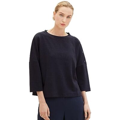 1038186 TOM TAILOR Bluza damska, 10668 Sky Captain Blue, S 1038186 TOM TAILOR Bluza damska, 10668 Sky Captain Blue, S