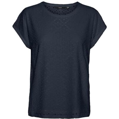 10306401 VERO MODA Vmtassa Ss JRS Ga Top damski, granatowy blezer, M 10306401 VERO MODA Vmtassa Ss JRS Ga Top damski, granatowy blezer, M