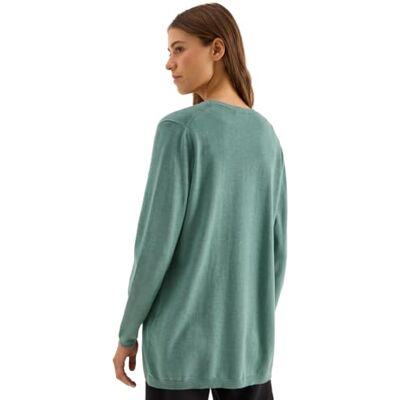 B253967 CECIL Otwarty kardigan Jewel Green Melange XS B253967 CECIL Otwarty kardigan Jewel Green Melange XS