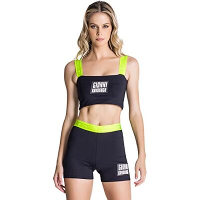 GKW002632 Gianni Kavanagh Damska koszulka Black Cyber Crop Top, czarny, L GKW002632 Gianni Kavanagh Damska koszulka Black Cyber Crop Top, czarny, L