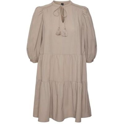 10279712 VERO MODA VMPRETTY 3/4 Tunic WVN GA NOOS, Gray Mist, S 10279712 VERO MODA VMPRETTY 3/4 Tunic WVN GA NOOS, Gray Mist, S