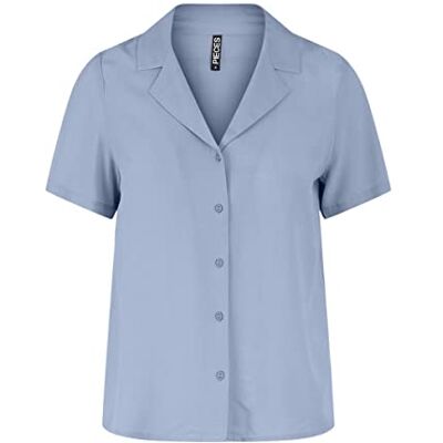 17120463 PIECES Damska koszulka PCOLIVIA SS TOP NOOS BC, niebieski Kentucky Blue, XL 17120463 PIECES Damska koszulka PCOLIVIA SS TOP NOOS BC, niebieski Kentucky Blue, XL