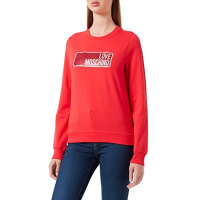 W 6 302 23 E 2246 Love Moschino Round Neck Bluza Damska koszulka survivalowa, Czerwona, 42 W 6 302 23 E 2246 Love Moschino Round Neck Bluza Damska koszulka survivalowa, Czerwona, 42