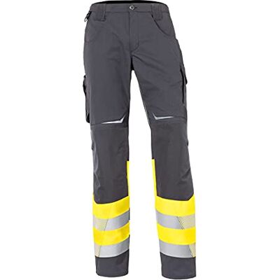 KÜBLER Workwear KÜBLER REFLECTIQ spodnie robocze klasa 1, kolor żółty ostrzegawczy/antracyt KÜBLER Workwear KÜBLER REFLECTIQ spodnie robocze klasa 1, kolor żółty ostrzegawczy/antracyt