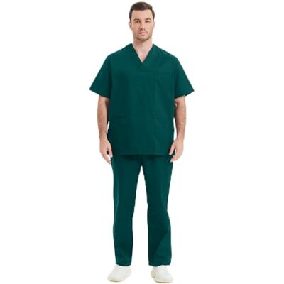 MZ-8178 MISEMIYA Uniform Unisex Set Koszule – Mundur medyczny z dzianiny i spodnie mundury medyczne Ref.8178, Zielony, XL MZ-8178 MISEMIYA Uniform Unisex Set Koszule – Mundur medyczny z dzianiny i spodnie mundury medyczne Ref.8178, Zielony, XL